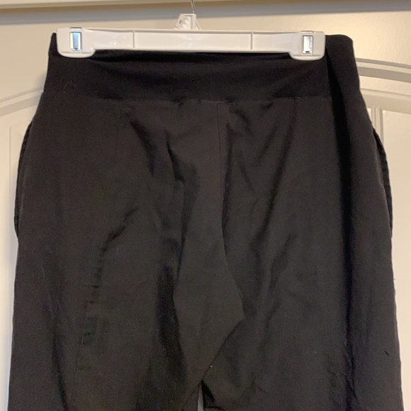 Adidas Womens Black Boot Cut Yoga Athleisure Pants Flat Front Size Small Lounge - Picture 10 of 13